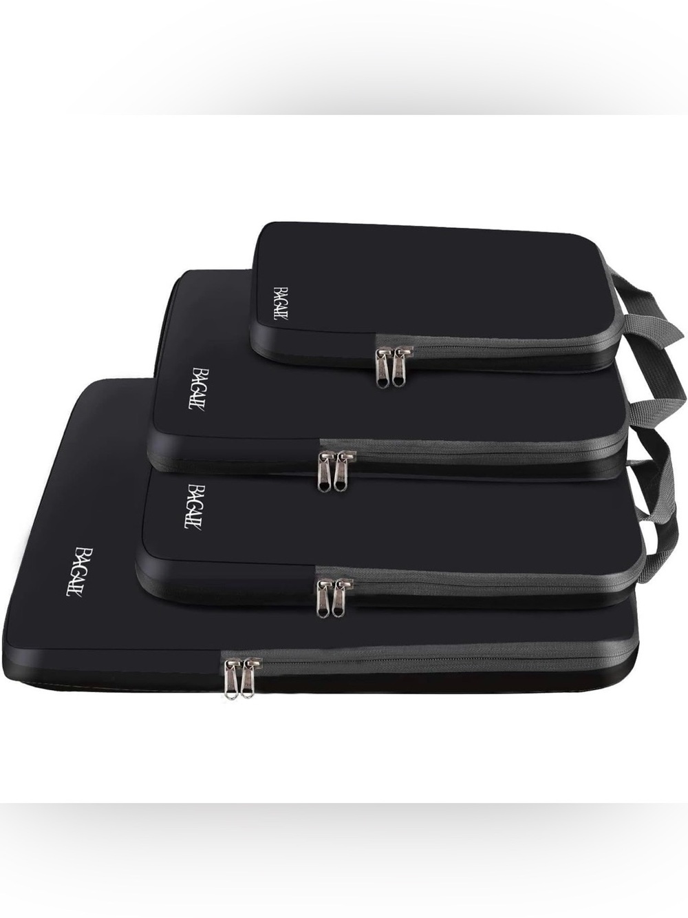 BAGAIL Black Packing Cube Set - 4 Piece